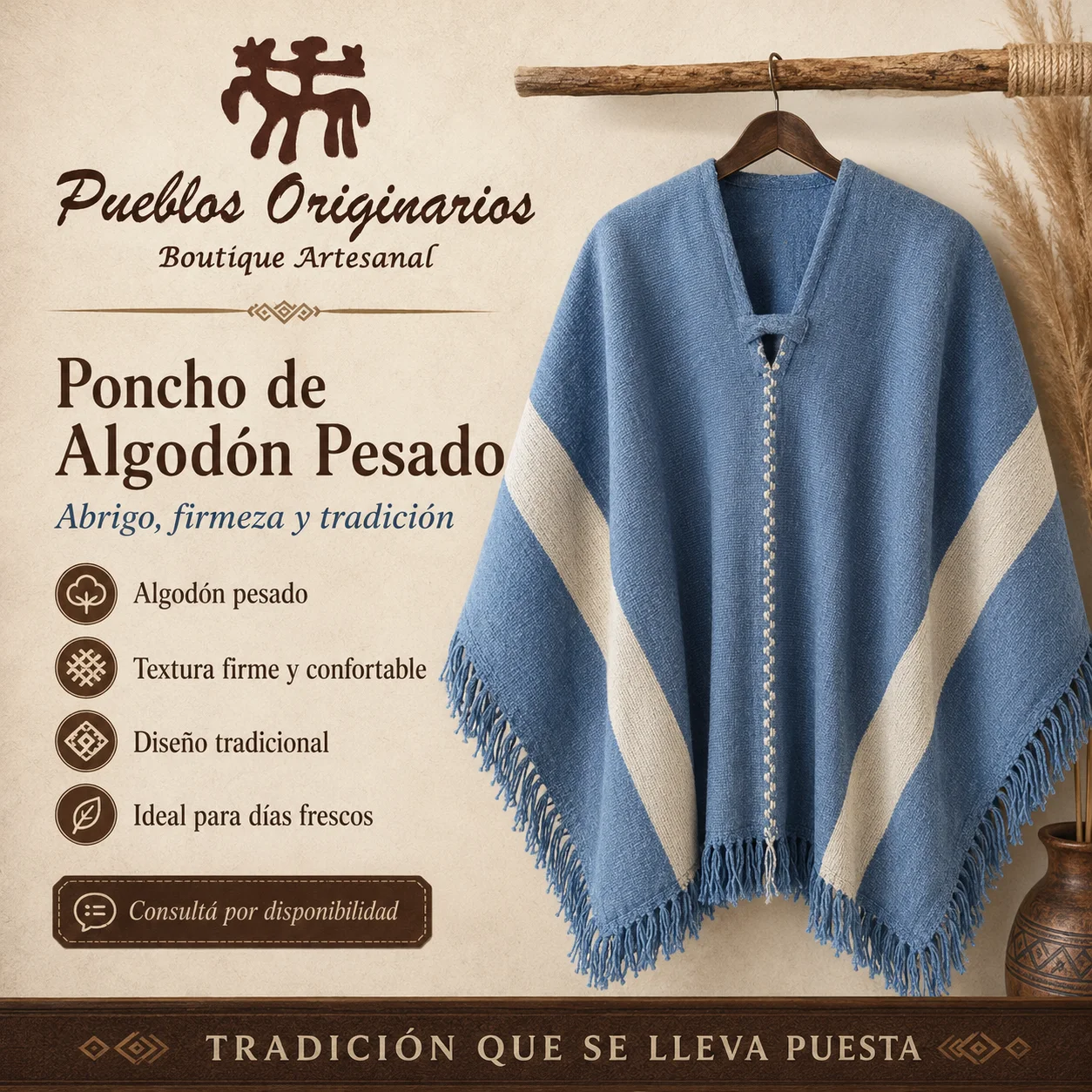 Ponchos de Algodón Pesado