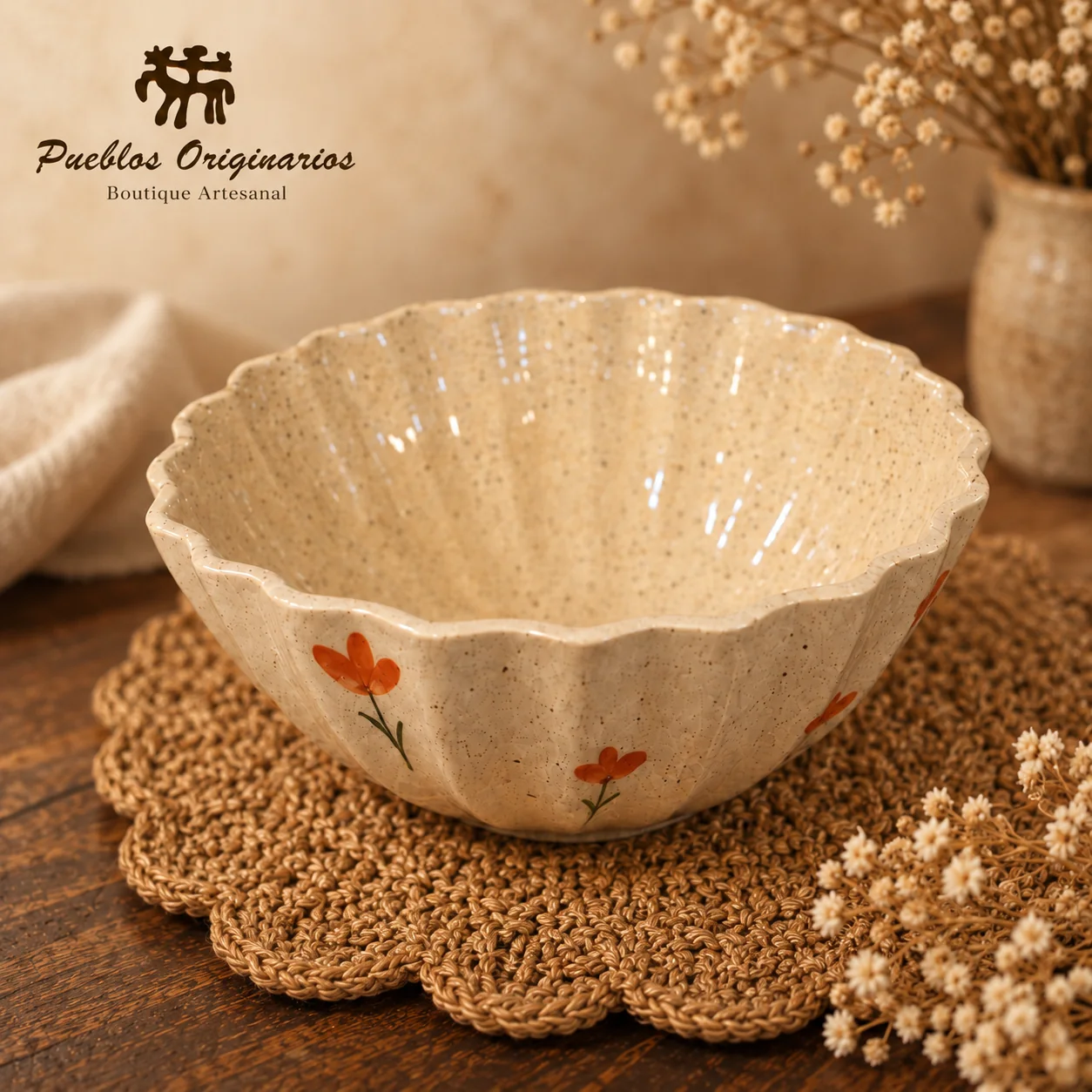 Bowls Florales de Cerámica